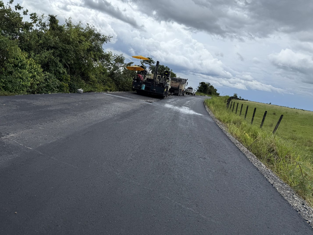 Gobierno del Meta está a punto de terminar pavimentación vial entre Chafurray y Tierra Grata, en Puerto Lleras